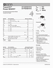 DataSheet IXTA90N075T2 pdf